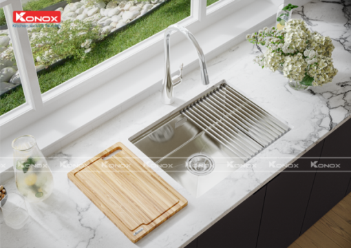Vòi rửa bát KONOX rút dây KN1902 - 13