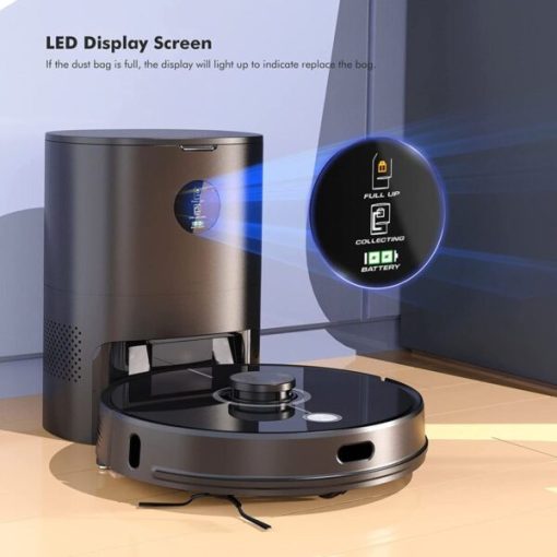 ROBOT HÚT BỤI TỰ ĐỔ RÁC HUBERT HB-A68 PLUS MÀU TRẮNG - CỦA ĐỨC - 9