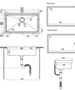 Ưu đãi trọn bộ chậu rửa chén Hafele HS21-SSN1S90 567.94.029 - 15