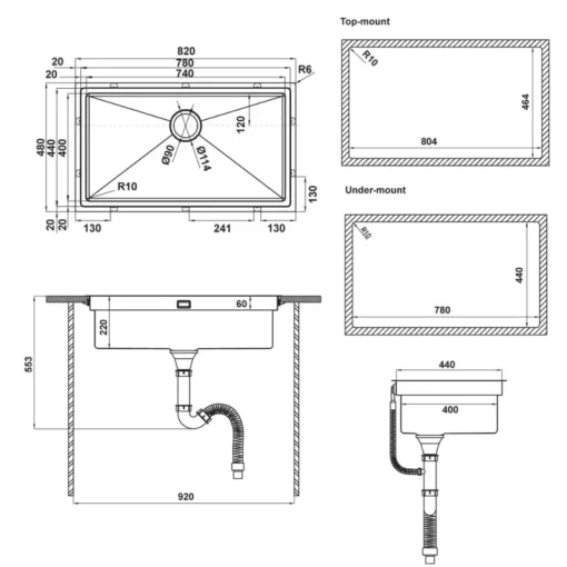 Ưu đãi trọn bộ chậu rửa chén Hafele HS21-SSN1S90 567.94.029 - 3