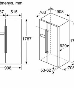 TỦ LẠNH SIDE BYSIDE BOSCH KAI93VBFP SERIES 6 – DUNG TÍCH 562L - 65 TỦ LẠNH SIDE BYSIDE BOSCH KAI93VBFP SERIES 6 – DUNG TÍCH 562L - 64