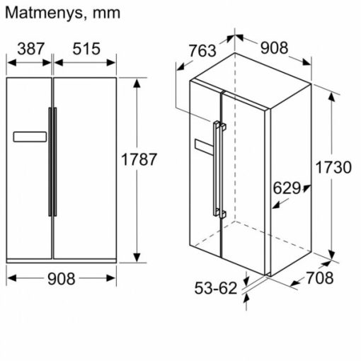TỦ LẠNH SIDE BYSIDE BOSCH KAI93VBFP SERIES 6 – DUNG TÍCH 562L - 15