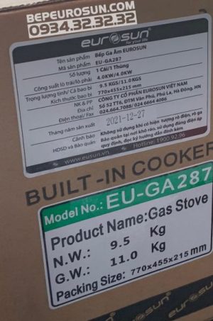 Bếp gas âm Eurosun EU-GA287 - 37