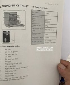 Máy rửa chén âm tủ Hafele HDW-FI60AB 538.21.330 - 260 Máy rửa chén âm tủ Hafele HDW-FI60AB 538.21.330 - 259