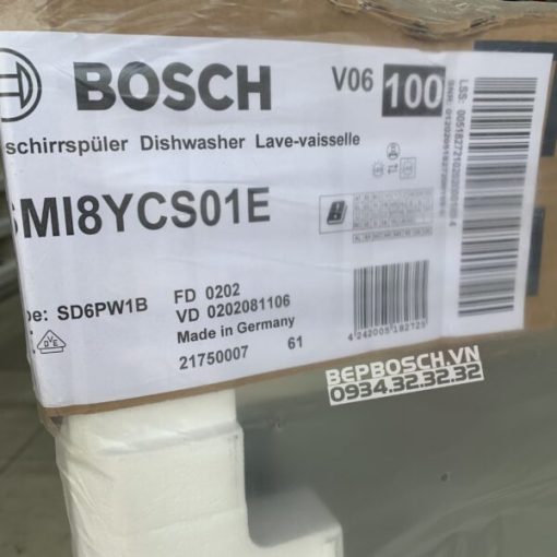 Máy rửa chén âm tủ BOSCH SMI8YCS01E | Serie 8 - 19