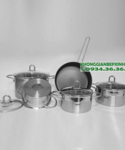 Bộ nồi Kaff cao cấp 5 món Inox 304 KF-ST09304 - 25 Bộ nồi Kaff cao cấp 5 món Inox 304 KF-ST09304 - 24