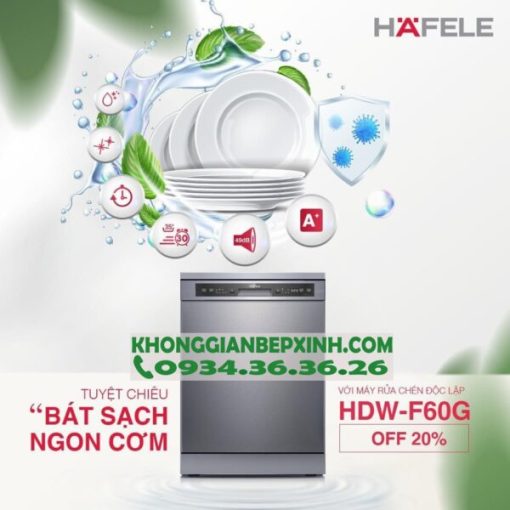 Máy rửa chén độc lập Hafele HDW-F60G 535.29.590 - 209