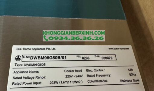 MÁY HÚT MÙI BOSCH DWBM98G50B - 15