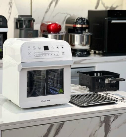 Nồi chiên không dầu Klarstein AEURO VITAL CUBE 2 màu Trắng vs Đen New model 2022 - 1
