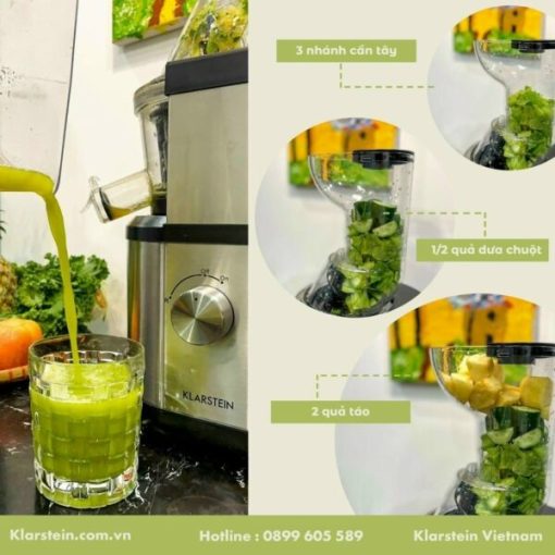 MÁY ÉP CHẬM 400W KLARSTEIN FRUITBERRY SILVER - 11