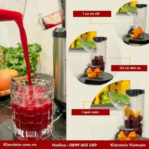 MÁY ÉP CHẬM 400W KLARSTEIN FRUITBERRY SILVER - 15