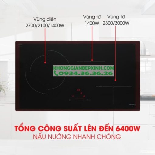 BẾP TỪ KẾT HỢP ĐIỆN HAFELE 3 VÙNG NẤU HC-M773D 536.61.705 - 25