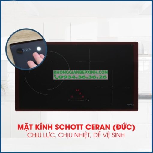 BẾP TỪ KẾT HỢP ĐIỆN HAFELE 3 VÙNG NẤU HC-M773D 536.61.705 - 31