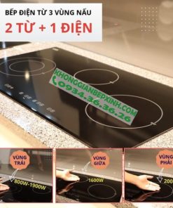 Bếp điện từ 3 vùng nấu Malloca MH-03IRB LB / 2 Vùng từ 1 vùng điện, kính Eurokera - 16 Bếp điện từ 3 vùng nấu Malloca MH-03IRB LB / 2 Vùng từ 1 vùng điện, kính Eurokera - 15