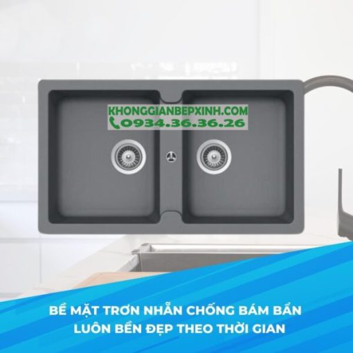 CHẬU ĐÁ HAFELE HS19-GEN2S90 MÀU BLACK 570.36.300 - 9