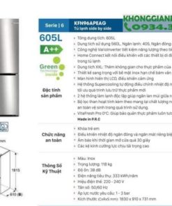 TỦ LẠNH 4 CÁNH CHÉO BOSCH HMH KFN96APEAG - 66 TỦ LẠNH 4 CÁNH CHÉO BOSCH HMH KFN96APEAG - 65