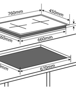 Bếp từ đôi CHEFS EH-DIH893 - 46 EH-DIH893