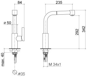 VÒI RỬA DUDOFF PLATIUM HOLLY - 13