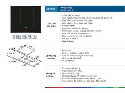 Bếp Từ Bosch Series 8 PID651DC5E - 5