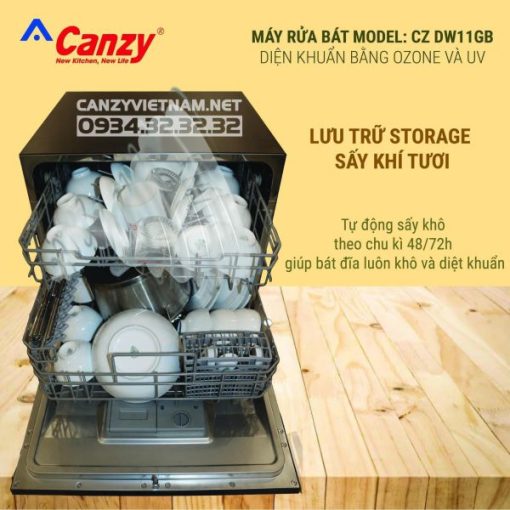 Máy rửa bát Canzy CZ-DW11GB - 9