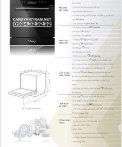 Máy rửa bát Canzy CZ-DW11GB - 83