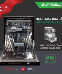 Máy rửa bát âm toàn phần EUROSUN SMS80EU21BT Serial 8 - 178 Máy rửa bát âm toàn phần EUROSUN SMS80EU21BT Serial 8 - 177