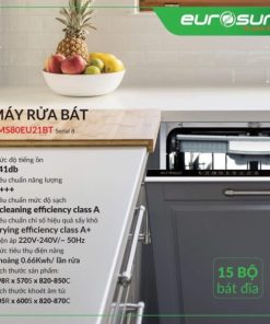 Máy rửa bát âm toàn phần EUROSUN SMS80EU21BT Serial 8 - 184 Máy rửa bát âm toàn phần EUROSUN SMS80EU21BT Serial 8 - 183