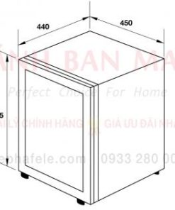 Tủ mát mini Hafele HC-M48G 568.30.301 - 14 Tủ mát mini Hafele HC-M48G 568.30.301 - 13