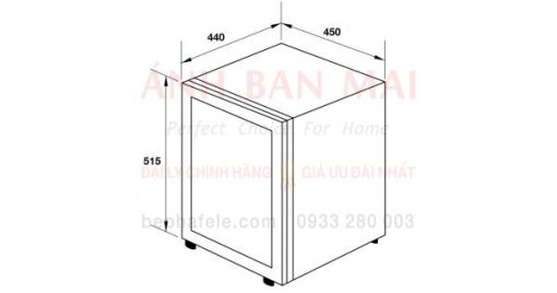 Tủ mát mini Hafele HC-M48G 568.30.301 - 7