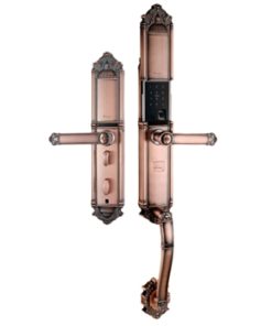 Khóa vân tay tân cổ Demax SL821 - màu đồng - 11