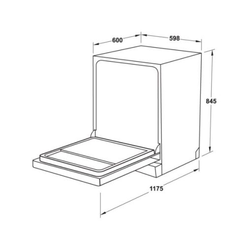Máy rửa chén độc lập Hafele HDW-F60EB 538.21.310 - 3