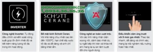 Bếp từ 3 vùng nấu lắp âm Hafele HC-I773D (536.01.905) - 35