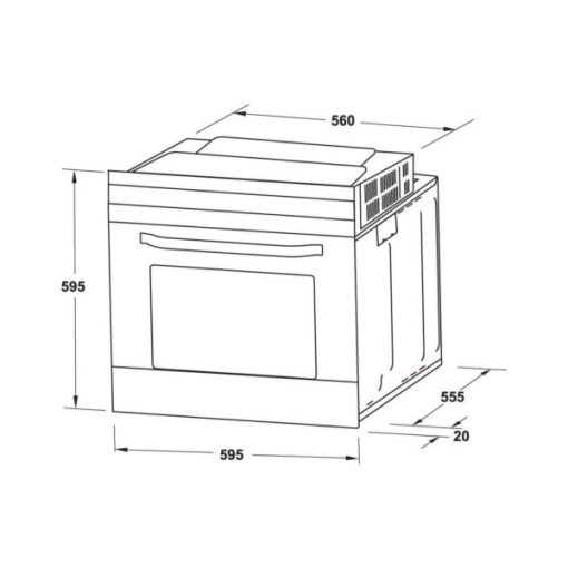 Lò nướng lắp âm Hafele HO-K60B 534.05.581 - 5