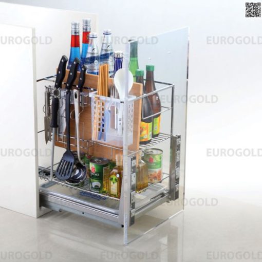 Giá gia vị dao thớt Eurogold inox mạ crom ERO2020B - 1