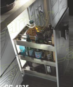 Cariny - Kệ dao thớt inox hộp, cánh rộng 350mm CG-1835