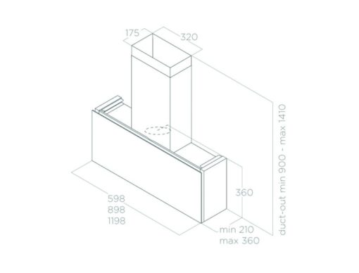 Máy hút mùi áp tường Elica RULES DEKT/F/120 PRF0163756 - 3