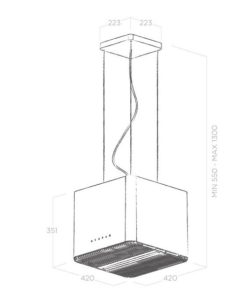 Máy hút mùi treo Elica PIX JEANS/F/42 PRF0146221 - 14 Máy hút mùi treo Elica PIX JEANS/F/42 PRF0146221 - 13