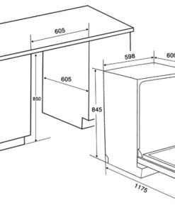 Máy rửa bát Chefs EH-DW401EB - 5 CHEFS EH-DW401EB