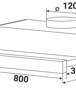 MÁY HÚT MÙI ÂM TỦ KAFF KF-TL1008B - 11 MÁY HÚT MÙI ÂM TỦ KAFF KF-TL1008B