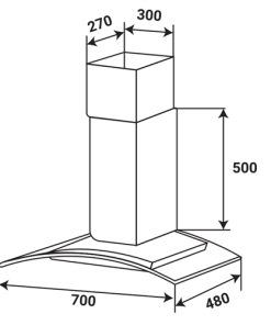 MÁY HÚT MÙI KAFF KF GBT7007 - 14 MÁY HÚT MÙI KAFF KF GBT7007