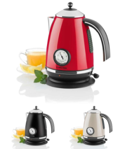 ẤM SIÊU TỐC KLARSTEIN AQUAVITA l,7L - RED/ BLACK/ CHALET