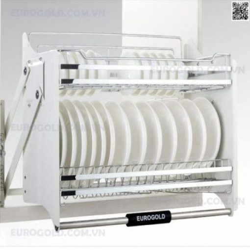 Giá nâng hạ chén đĩa inox mờ Eurogold EVI190 - 1