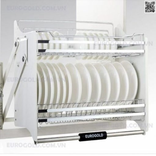 Giá Nâng Hạ Chén Đĩa Inox bóng mạ crom Eurogold EUI180 - 1