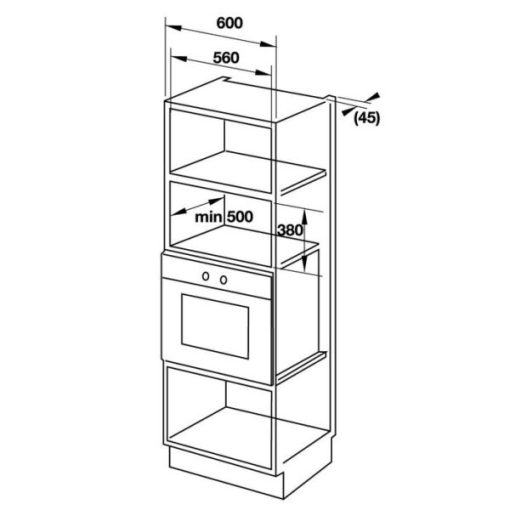 Lò Vi Sóng Kết Hợp Nướng Âm Tủ Hafele 32 Lít 535.34.020 - 3