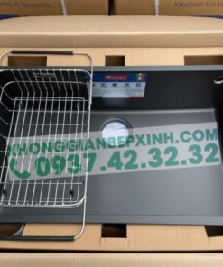Chậu đá Konox Granite Sink Naros 760S–Black - 33