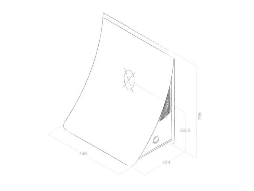 Máy hút mùi Elica NUAGE DRYWALL/F/75 PRF0096484 - 3