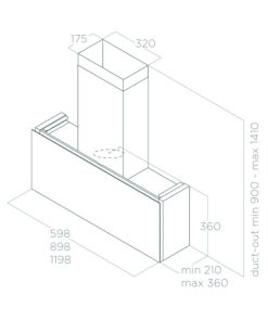 Máy hút mùi áp tường Elica RULES DEKT/F/60 PRF0163755 - 14 Máy hút mùi áp tường Elica RULES DEKT/F/60 PRF0163755 - 13