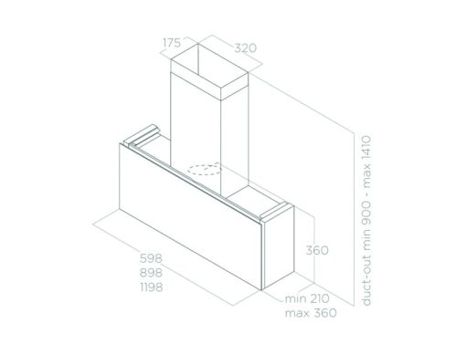 Máy hút mùi áp tường Elica RULES DEKT/F/90 PRF0163754 - 3
