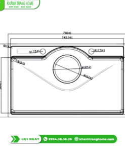 CHẬU RỬA BÁT EUROGOLD EUD37848