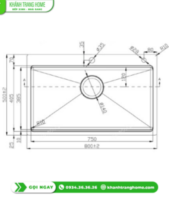 CHẬU RỬA BÁT EUROGOLD EUS58050 - 8 Chậu Rửa Bát Eurogold EUS58050